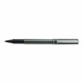 Vertex UBC 0.5 mm Micro Black Ink Metallic Gray Barrel Deluxe Stick Roller Ball Pen, 12PK VE3738459